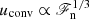 $ u_{\mathrm{conv}} \propto \mathscr{F}_{\mathrm{n}}^{1/3} $
