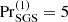 $ \mathrm{Pr}_{\mathrm{SGS}}^{(1)}=5 $