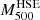 $ M_{500}^{\mathrm{HSE}} $
