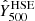 $ \hat{Y}_{500}^{\mathrm{HSE}} $