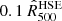 $ 0.1\,\hat{R}_{500}^{\mathrm{HSE}} $
