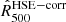 $ \hat{R}_{500}^{\mathrm{HSE-corr}} $