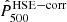 $ \hat{P}_{500}^{\mathrm{HSE-corr}} $