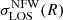 $ \sigma_{\mathrm{LOS}}^{\mathrm{NFW}}(R) $