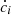 $ \dot{c}_i $