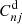 $ C^{\mathrm{d}}_{nj} $