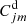 $ C^{\mathrm{d}}_{jm} $