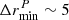 $ \Delta r_{{\rm{min}}}^P \sim 5 $