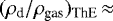 $(\rho_{\textrm{d}}/\rho_{\textrm{gas}})_{\textrm{ThE}}\,{\approx}$