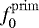 $f^{\mathrm{prim}}_0$