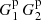 $ G^{\rm p}_1\,G^{\rm p}_2 $