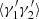 $ \langle\gamma^{\prime}_1\gamma^{\prime}_2\rangle $