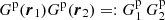 $ G^{\rm p}({\boldsymbol{r}}_1)G^{\rm p}({\boldsymbol{r}}_2) =: G^{\rm p}_1\,G^{\rm p}_2 $