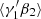 $ \langle\gamma^{\prime}_1\beta_2\rangle $