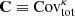 $ \mathbf{C} \equiv \mathrm{Cov}^{\kappa}_{\mathrm{tot}} $