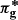 $ \boldsymbol{\pi^*_{{\rm g}}} $