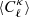 $ \langle{C}_{\ell}^{\kappa}\rangle $