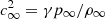$ c_{\infty}^{2}=\gamma p_{\infty}/\rho _{\infty} $