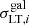 $ \sigma^{\mathrm{gal}}_{\mathrm{LT},i} $