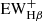 $ {\rm{EW}}_{{\rm{H}}\beta }^ + $