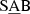 $ \rm S\underline{A}B $
