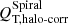$ Q_{\text{T,halo-corr}}^{\mathrm{Spiral}} $