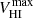$ V_{\mathrm{HI}}^{\mathrm{max}} $