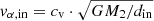 $ v_{\mathrm{\alpha,in}} = c_{\mathrm{v}}\cdot\sqrt{GM_2/d_{\mathrm{in}}} $