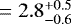 $= 2.8^{&#x002B;0.5}_{-0.6}$