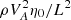$ \rho V_{A}^{2}\eta_0/L^2 $