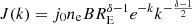 $$ \begin{aligned} J(k)=j_0n_{\rm e}BR_{\rm E}^{\delta -1}e^{-k}k^{-\frac{\delta -1}{2}} \end{aligned} $$