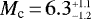 $M_{\textrm{c}}\,{=}\,6.3^{_{&#x002B;1.1}}_{^{-1.2}}$