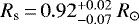 $R_{\textrm{s}}\,{=}\,0.92_{-0.07}^{&#x002B;0.02}~R_{\odot}$