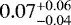 $0.07^{&#x002B;0.06}_{-0.04}$