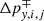 $ {\Delta {p}}^{\mp}_{\mathit{y},i,j} $