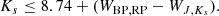 $$ \begin{aligned}&K_{s}\le 8.74 + (W_{\rm BP,RP} - W_{{J},{K}_{s}}). \end{aligned} $$