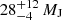 $ 28^{+12}_{-4}\,M_{\mathrm{J}} $