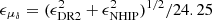 $ \epsilon_{\mu_{\delta}}=(\epsilon_{\mathrm{DR2}}^{2}+\epsilon_{\mathrm{NHIP}}^{2})^{1/2}/24.25 $