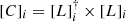 $ {[C]_i} = [L]_i^\dag \times {[L]_i} $