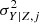 $ \sigma _{Y|Z,j}^2 $