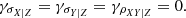 $$ \begin{aligned} \gamma _{\sigma _{X|Z}} = \gamma _{\sigma _{Y|Z}}=\gamma _{\rho _{XY|Z}} = 0 . \end{aligned} $$