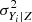 $ \sigma _{{Y_i}|Z}^2 $