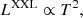$$ \begin{aligned}&L^\mathrm{XXL} \propto T^2, \end{aligned} $$