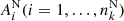 $ A^{\rm N}_i (i=1,\ldots,n^{\rm N}_k) $