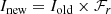 $$ \begin{aligned} I_{\rm new} = I_{\rm old} \times {\mathcal{F} }_{r} \end{aligned} $$