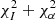 $ \chi^{2}_{I}+\chi^{2}_{\alpha} $