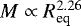 $M \propto R_{\textrm{eq}}^{2.26 }$
