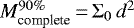 $M_{\textrm{complete}}^{90\%} \,{=}\, \Sigma_0 \, d^{2}$
