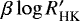 $\beta\log R&#x0027;_{\textrm{HK}}$