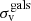 $ \sigma_{\mathrm{v}}^{\mathrm{gals}} $